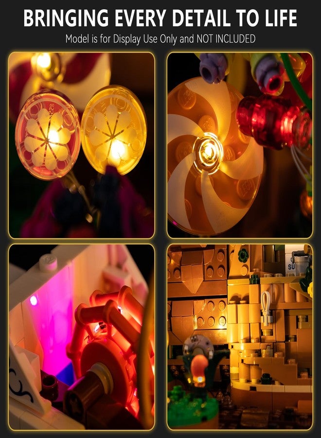BrickSoul Light Up Kit Compatible with Lego Willy Wonka and The Chocolate Factory 21360 Building Set, Upgrade Wired Dimmable Lighting Accessories for Lego Fans, Not Included 21360 Model - Image 4